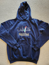 Blue hoodie "Palestine" – Men's size XL